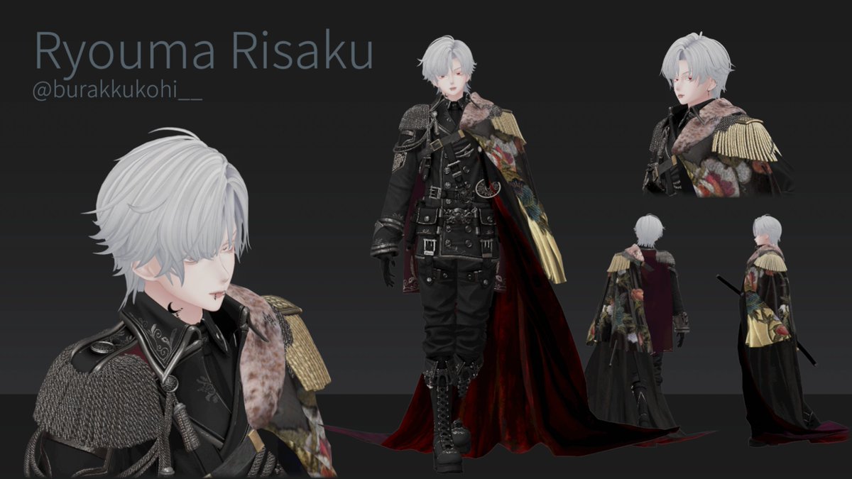 3D side view for Ryouma Risaku @RyoumaRisaku #VRChat #Commission # ...