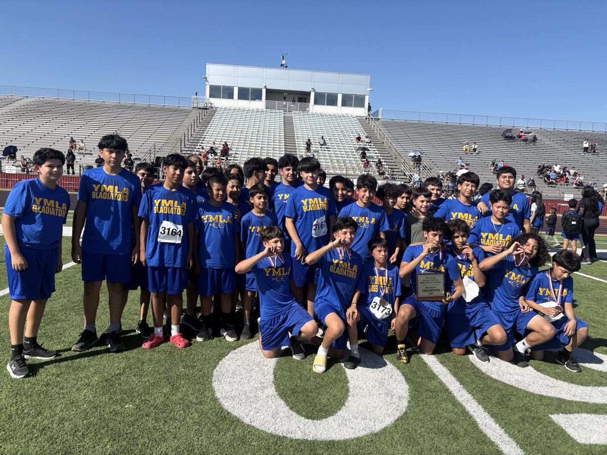 YMLA_Florence's tweet image. They didn’t just run. They conquered. 🏆🔥
The YMLA Gladiators are your District 4 CHAMPIONS.
Proud of the grind, the heart, and the brotherhood that carried them across the finish line. This is only the beginning. #GladiatorStrong @Gray_Ed7 @RubyGarzaDISD @Region1DISD