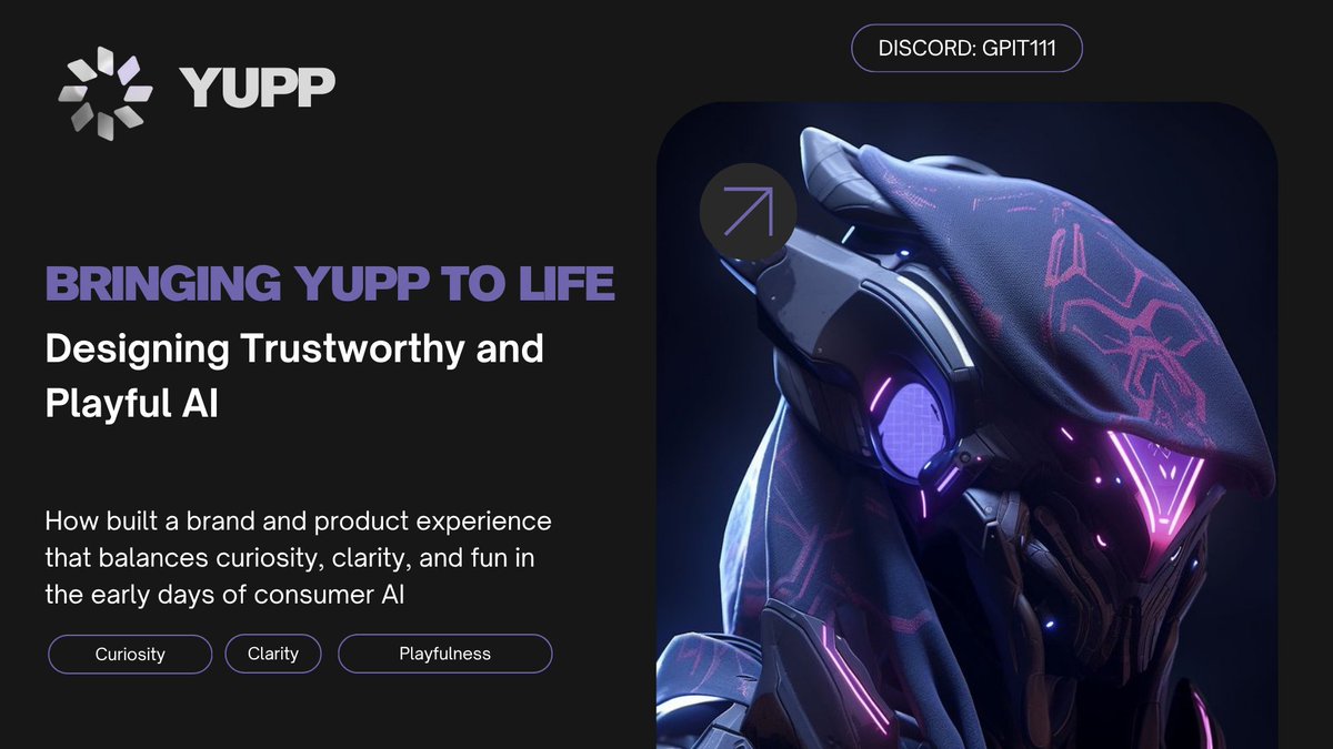 KevShingler's tweet photo. Bringing @yupp_ai  to life wasn’t just about building features  it was about building a brand. In a crowded consumer AI space, design isn’t decoration. It’s foundation. Here’s how we shaped Yupp’s brand and product design for launch 👇 https://t.co/KReSVJ7Ld3