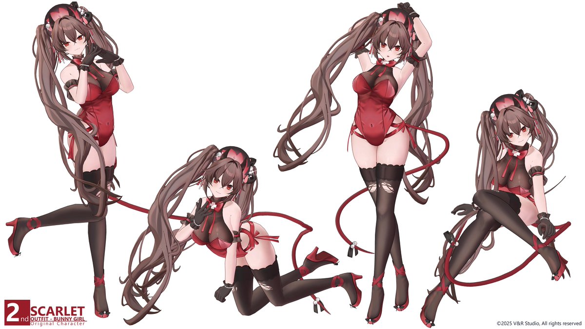 VandRStudio_EN's tweet photo. Some pose of Bunny Scarlet in action ~! ☺️❤️
Link : https://t.co/AE3diGrH8W
#booth_pm #3DCG #originalcharacter #VandRStudio https://t.co/beQOZw63JY