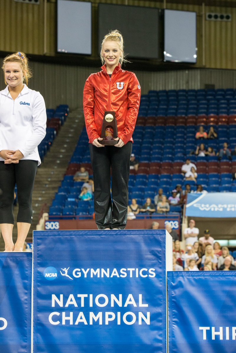 utahathletics's tweet photo. Utah Athletics Hall of Fame Class of 2025: Georgia Dabritz – @UtahGymnastics (2012-15)

➣ 16x All-American (tied for most in a career by a Utah gymnast)
➣ 2015 NCAA Champion (uneven bars)
➣ 6x Pac-12 Champion
➣ Utah single-season leader for 10.0s on bars (5)

Congratulations, @GDabritz! 🙌