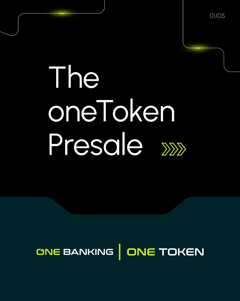 onebanking_app's tweet image. The oneToken presale is coming.

Built to give fairness, access, and a stake in the upside not just to insiders, but to the entire community.

This is your chance to be part of the future of finance.

#Crypto #Presale #oneToken #oneBanking