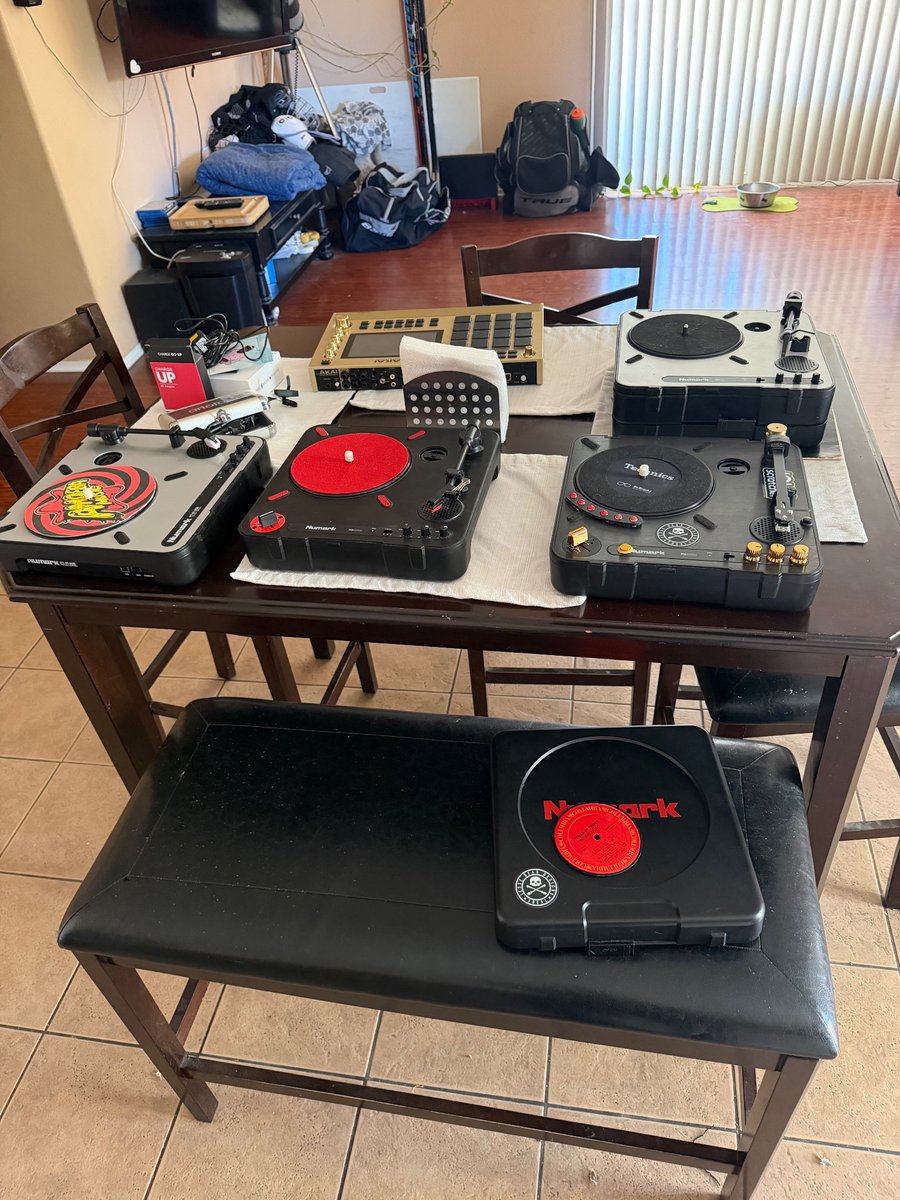 Modding a bunch of numark pt-01s so they could be used to sample with