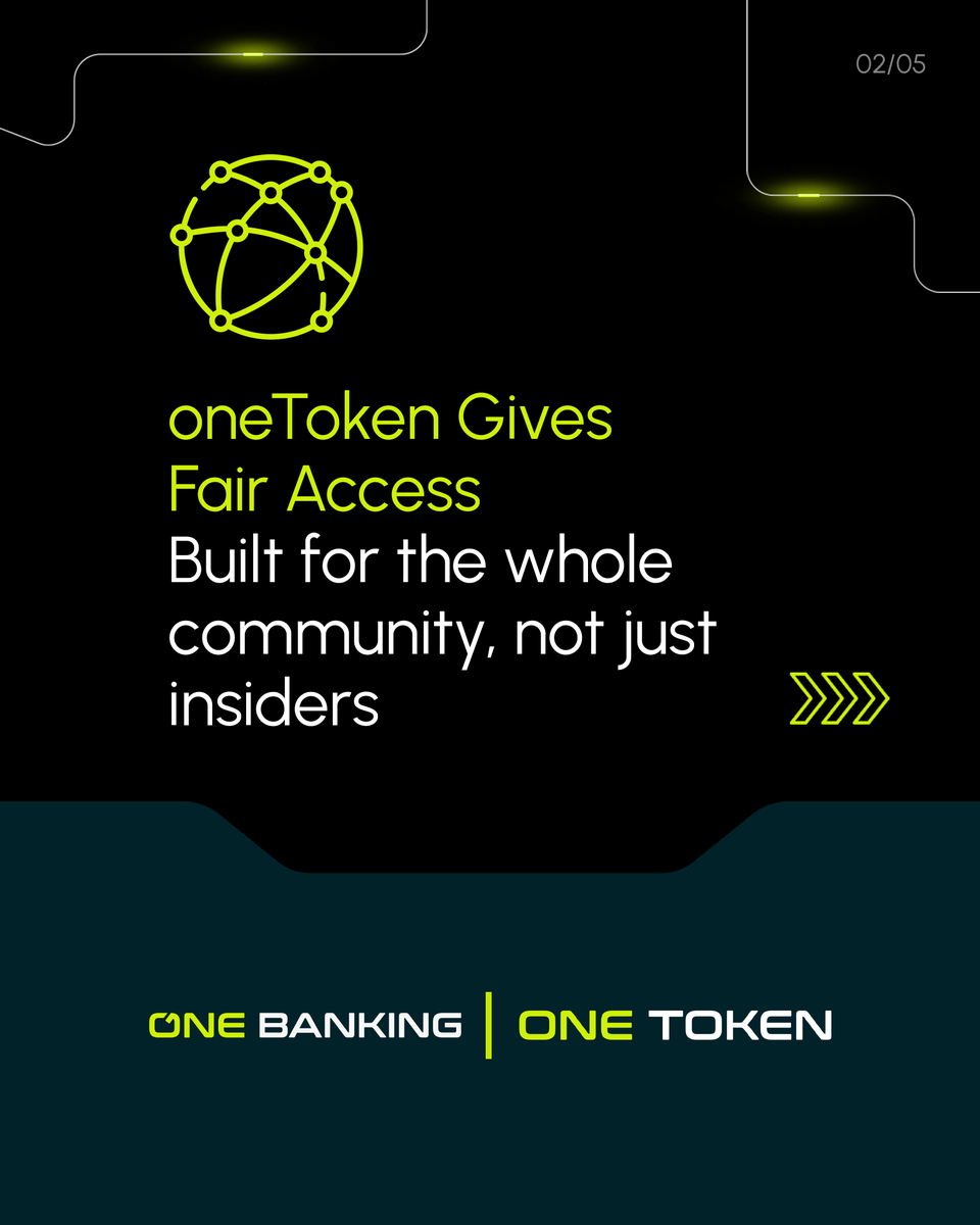 onebanking_app's tweet image. The oneToken presale is coming.

Built to give fairness, access, and a stake in the upside not just to insiders, but to the entire community.

This is your chance to be part of the future of finance.

#Crypto #Presale #oneToken #oneBanking