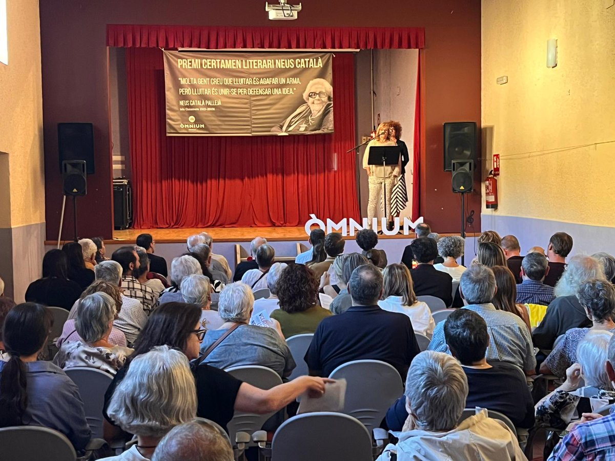 📍 Avui des de la Vilella Baixa fem entrega dels premis del V Certamen literari Neus Català 2025 📚
