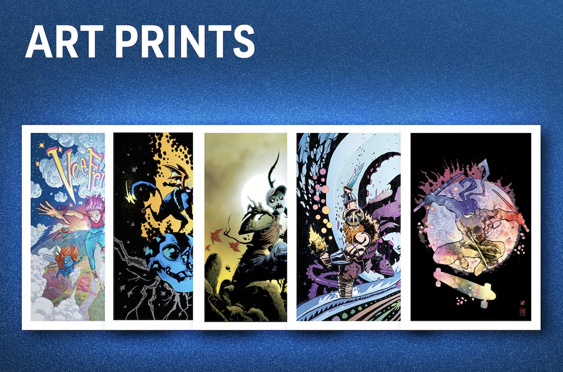 veefriends's tweet image. Premium Art Prints of VeeFriends Comic covers by renowned artists:

- @andrewdrilon (Comic Book #3)
- @JimMahfood (Comic Book #4 &amp;amp; #6)
- Jae Lee (Comic Book #5)
- @davidmackkabuki (Comic Book #7)

Formats:
- 11x17 unsigned
- 18x24 dual-signed (by GaryVee and featured artist)