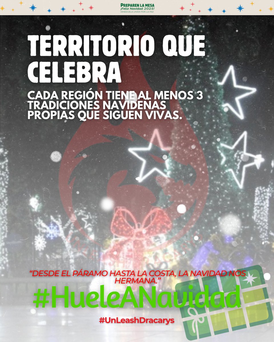 No hay fuerza como la de un pueblo unido. Paz, armonía y unión familiar en esta Navidad. ¡Cantemos con valor! 🎤🕊️ #HueleANavidad #UnleashDracarys🔥🐉