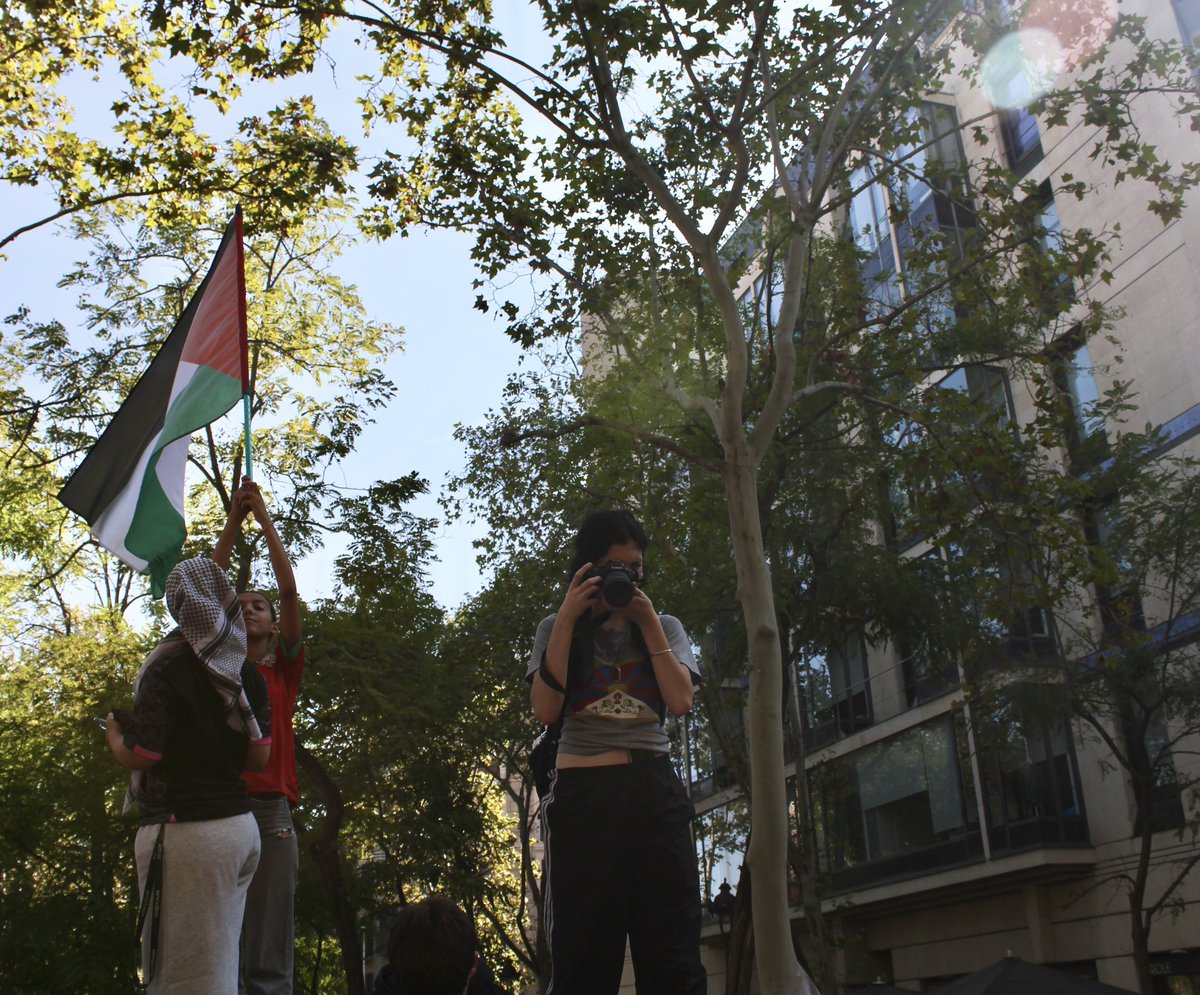 CKyirong's tweet photo. Some of my earliest core memories involve marching down the streets protesting for a free Tibet starting around the age of five. This felt no different. Emotions were running high in Barcelona today with over 70,000 people marching in solidarity with Palestine. https://t.co/IoBXrr9ad3
