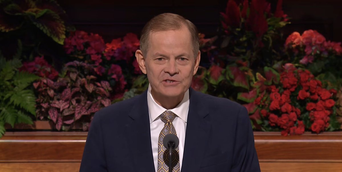 ldsconf's tweet photo. “We fulfill our divine role as children of a loving Heavenly Father as we strive to become peacemakers.” — @StevensonGaryE | #GeneralConference https://t.co/AwDPG6CMLD
