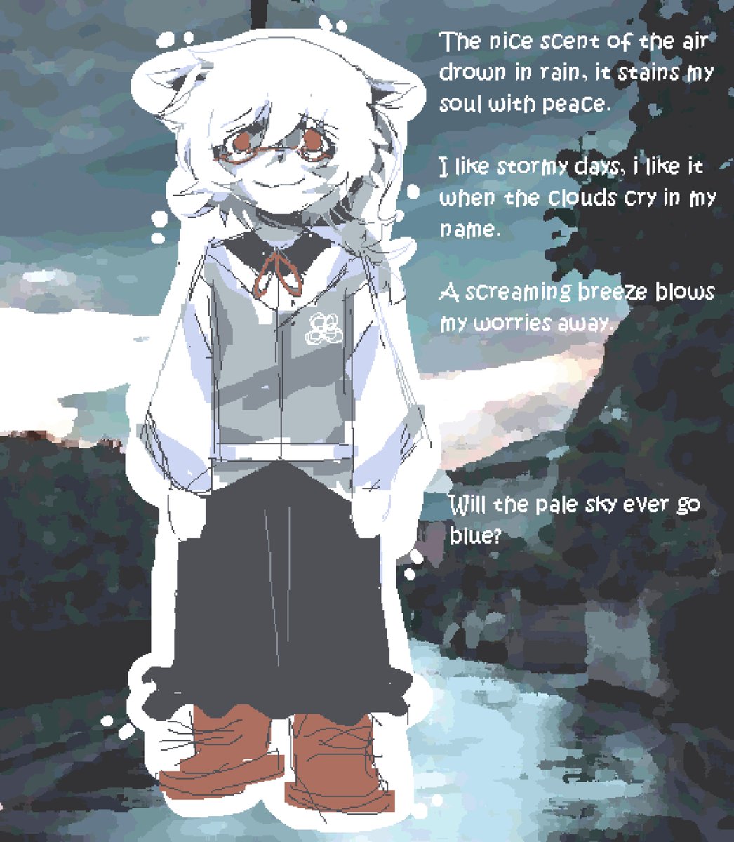 A melancholy linked to heaven's tears ☂