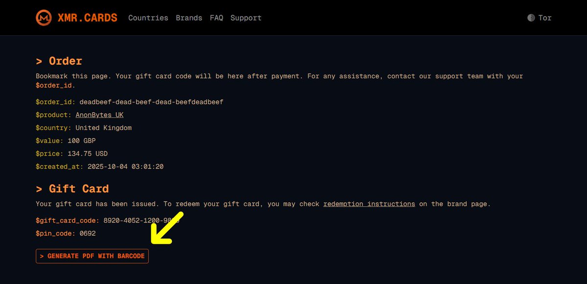 XMR.CARDS tweet media