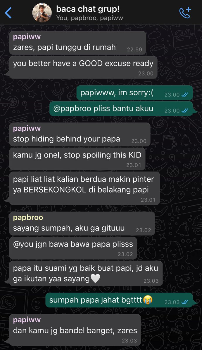 snom1nxx's tweet photo. Akhirnya kena semua sama papi https://t.co/4VNtTTwO9L