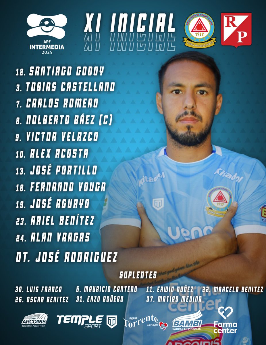 🔝 Los XI ⚽️ gladiadores están listos para enfrentar a #RiverPlate ✅

Fecha 30 

<a href="/IntermediaAPF/">Intermedia APF</a> 🟠🟢

#VamosResi 🔺💙