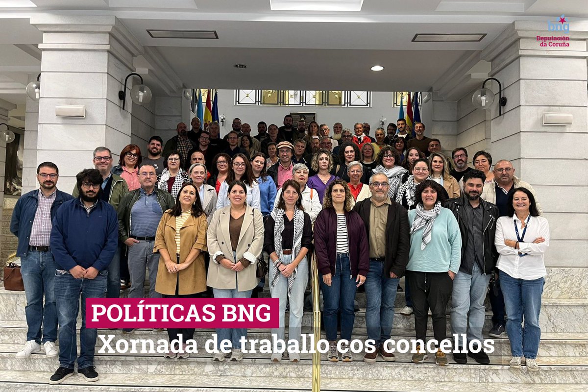 🟦 Hoxe tivemos xornada de traballo cos e coas nosas portavoces municipais e concelleir*s  na provincia.

🟦 Foi ben produtiva, e tratamos todo o que importa nos concellos, relacións entre a Deputación e as administracións locais e os retos para as eleccións municipais de 2027.