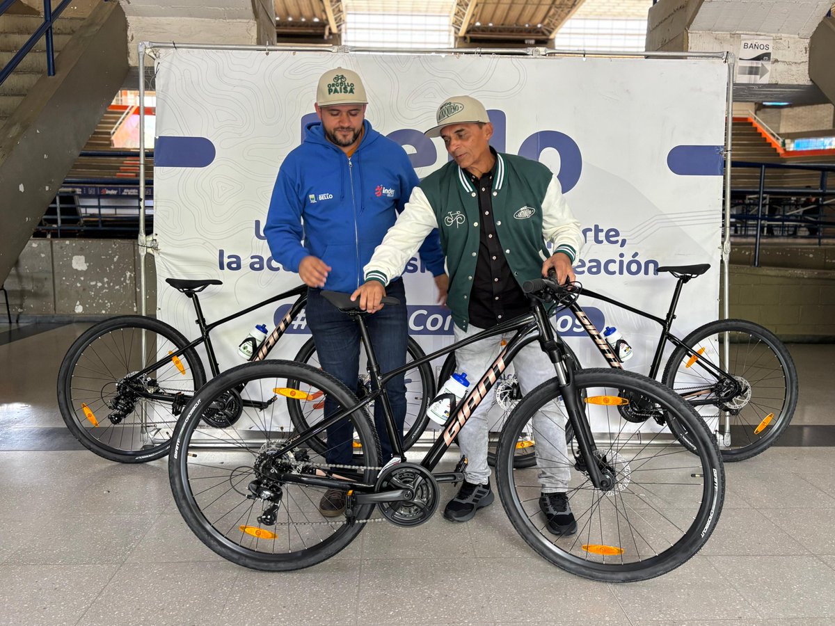 🙌🏽 Agradecemos al Reto Orgullo Paisa - Modo Antioqueño por la dotación de bicicletas para el INDER Bello.
Gracias a este valioso aporte y a las alianzas estratégicas como esta, continuaremos fortaleciendo las Vías Activas y Saludables de nuestro municipio, promoviendo el deporte,