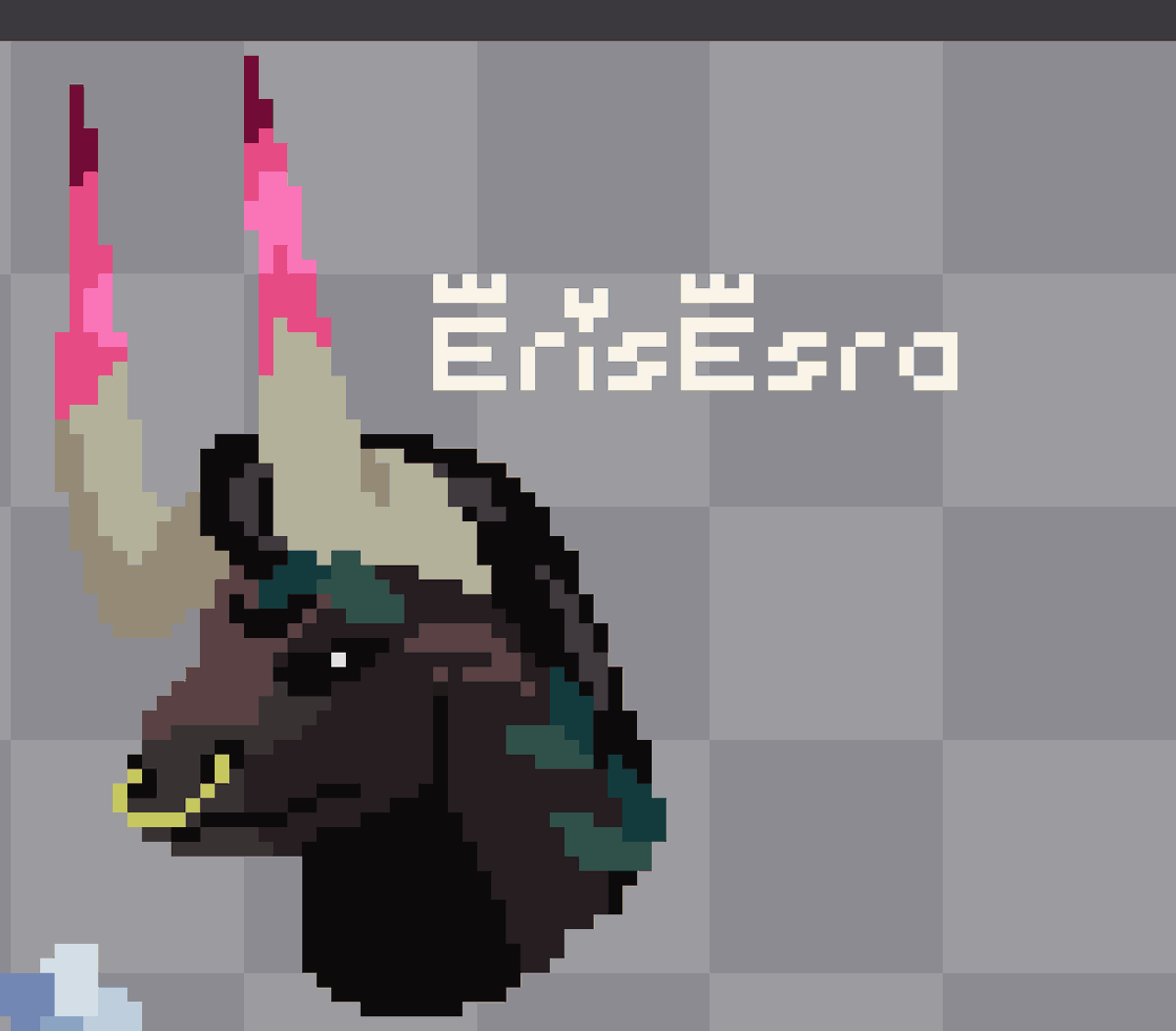 Quick 20min #pixelart doodle of #asterius from #hades