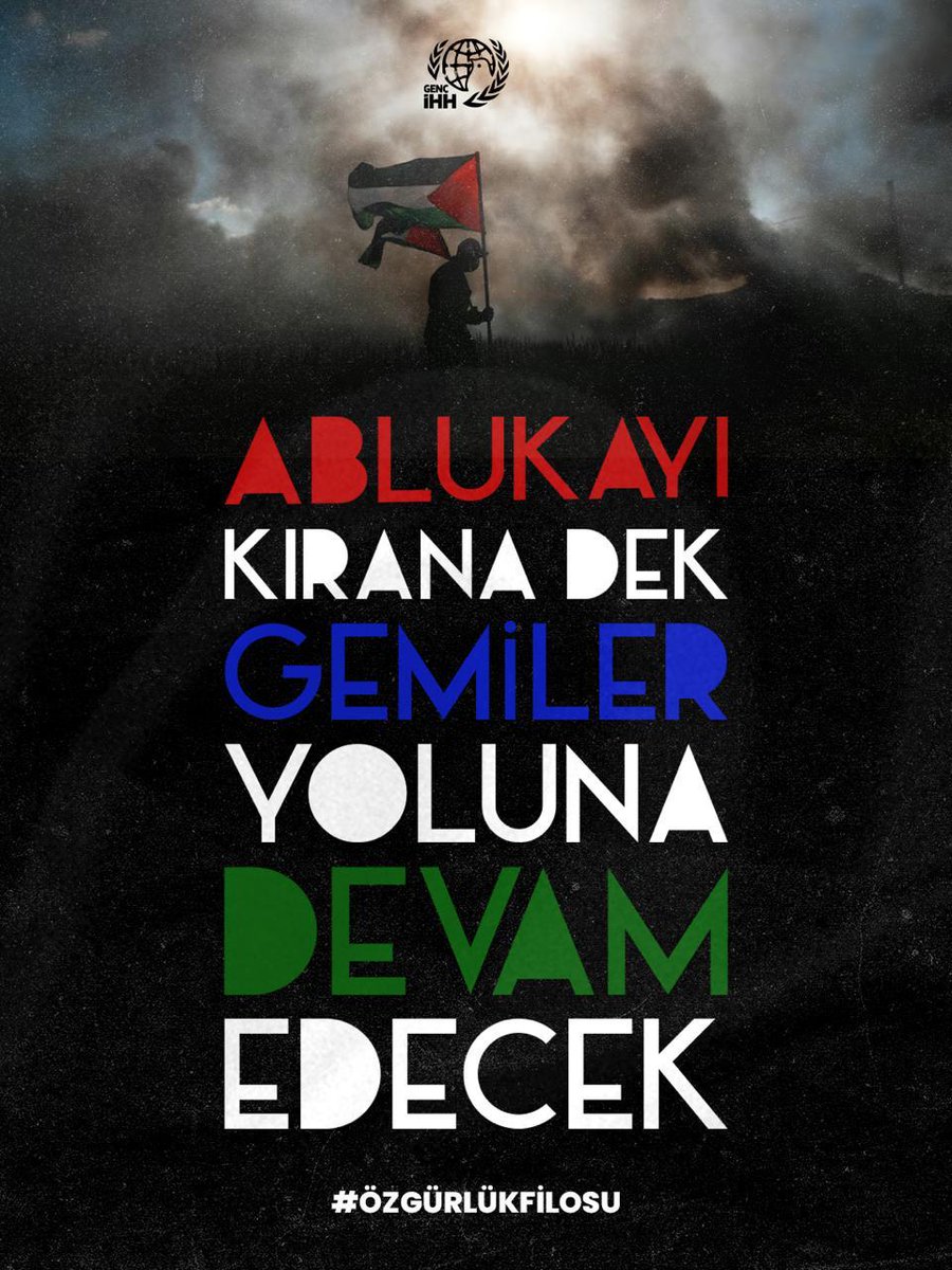 Ablukayı kırana dek gemiler yoluna devam edecek!
#ÖzgürlükFilosu