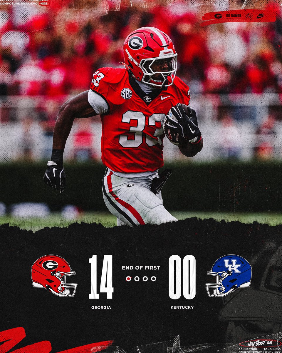 Dawgs up after 1⃣

#GoDawgs