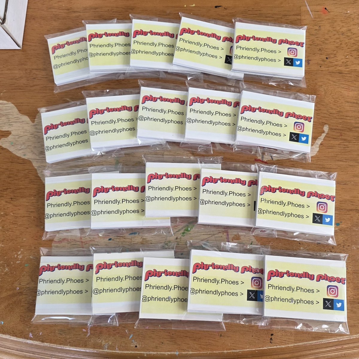 <a href="/PhriendlyPhoes/">Friendly Foes</a> Postseason edition!!! 

Yes, we'll be at the <a href="/Phillies/">Philadelphia Phillies</a> game today, once again spreading good sportsmanship at NLDS Game 1

Twenty packs of <a href="/Dodgers/">Los Angeles Dodgers</a> cards to hand out to LA fans. 

Let's go Phillies!

#RingtheBell 
#RedOctober 
#NLDS