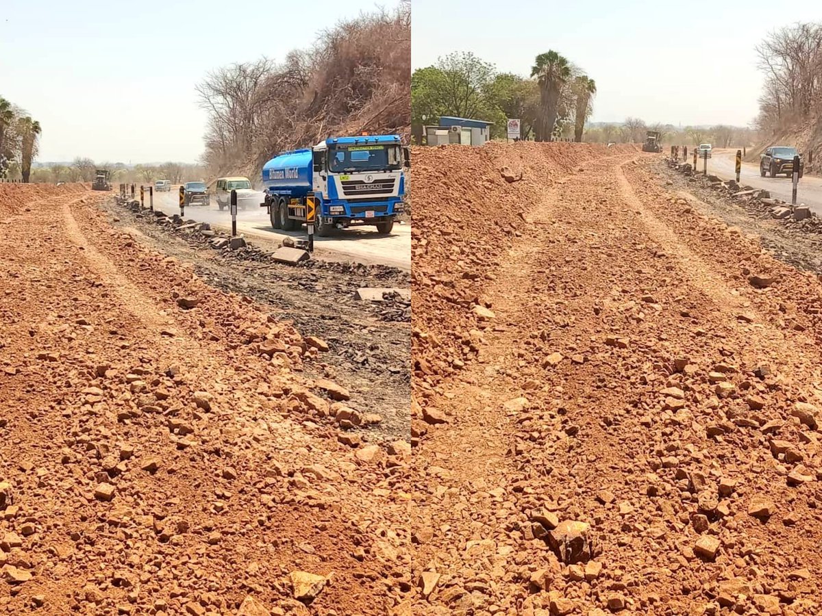 Samwacho's tweet image. Progress on the Vic Falls-Byo road is impressive, especially on the Hwange section. Once completed, it will boost safety, efficiency, &amp;amp; tourism, enhancing one of Zim&apos;s key routes.
#Infrastructure 
#Tourism #ZimbabweDevelopment
whatsapp.com/channel/0029Vb…
@MinistryofTID
@TapiwaMhona1