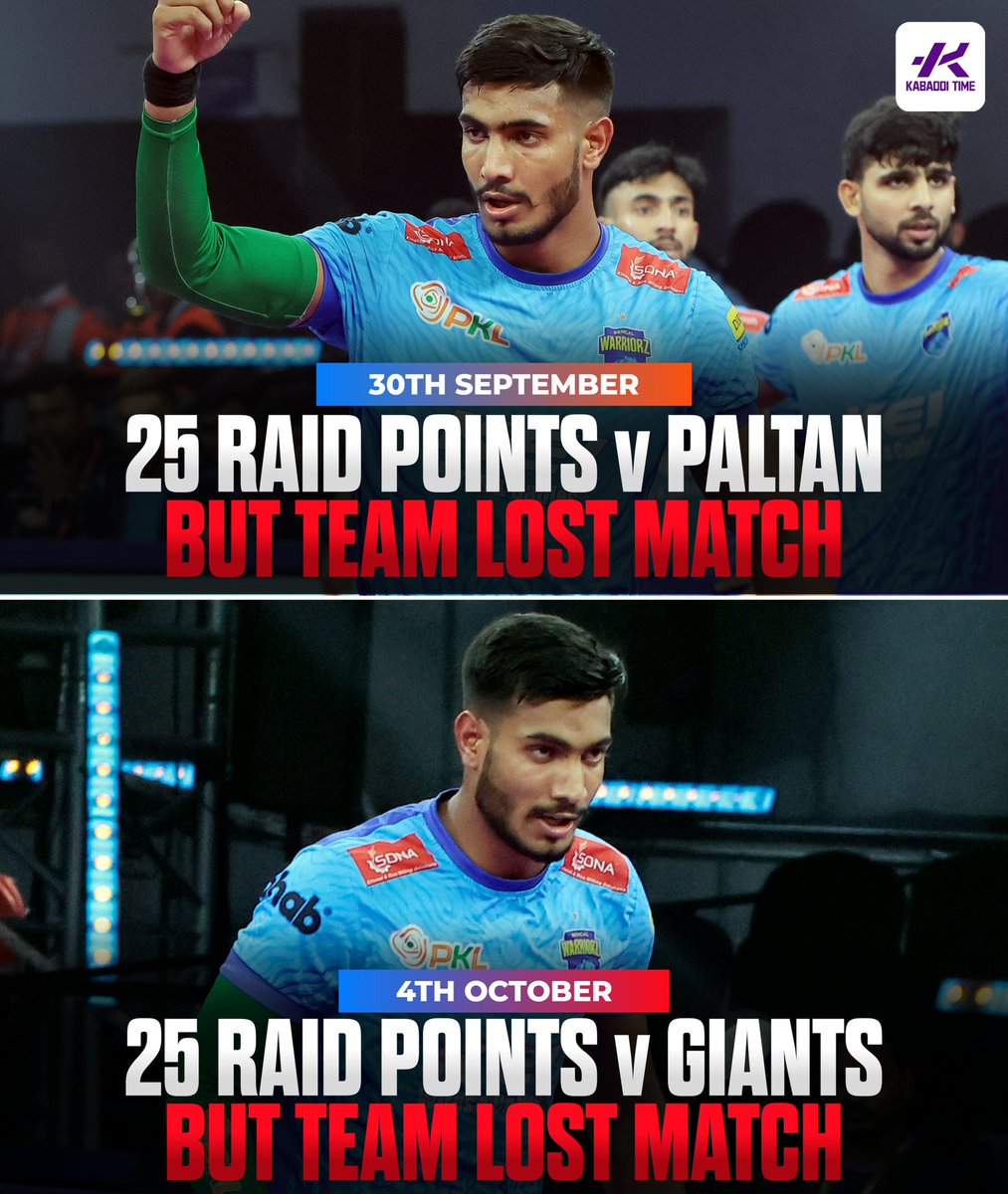 Kabadditime's tweet image. 2 Big Heartbreaks For Devank Dalal 💔🥹

#devankdalal #bengalwarriorz #kabadditime