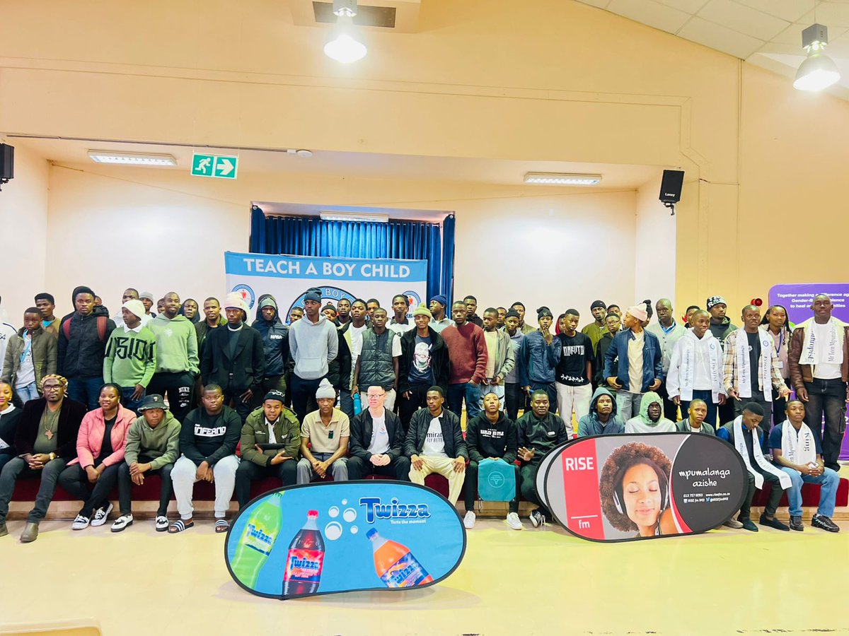 MPMirror's tweet photo. IN PICTURES 📷 | Teach A Boy Child Foundation (TABC) hosted its inaugural ‘Teach A Boy Child Day’ at the Tshwane University of Technology in Mbombela earlier today. 
 #TeachABoyChildDay #mpmirror #ReflectingTheTruth https://t.co/5pjDQLdC1n