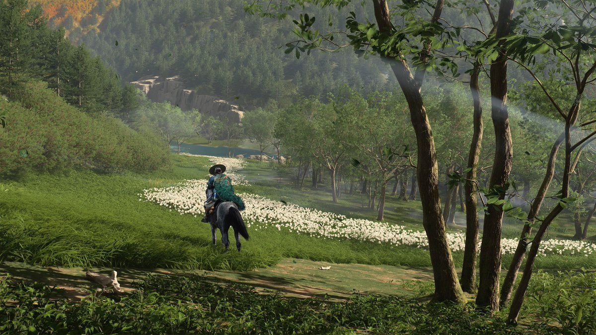Sur « Ghost of Yotei », si vous ne voulez plus des barres cinématographiques à cheval, il existe 3 vues différentes ⬇️

👉 Appuyez simplement sur “R3”

C’est bête, mais je l’ai découvert tardivement… donc qui sait, ça peut peut-être aider quelqu’un 🥲

#GhostOfYōtei #PS5