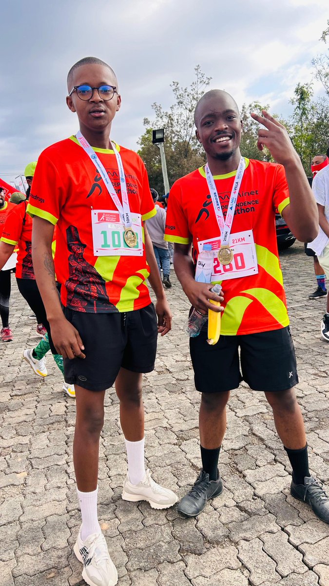 kabeloM05's tweet photo. We said we would do it and we did. 21KM done and dusted 💪
#MinetIndependenceMarathon2025
#Saynotodrugs https://t.co/YAiaGBqo1B