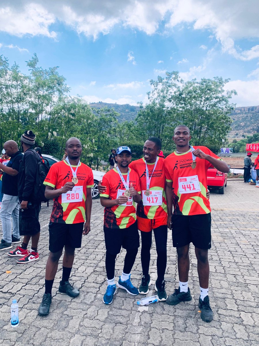 kabeloM05's tweet photo. We said we would do it and we did. 21KM done and dusted 💪
#MinetIndependenceMarathon2025
#Saynotodrugs https://t.co/YAiaGBqo1B