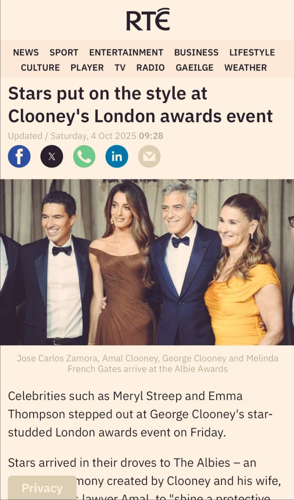 RuGar_V's tweet photo. En estos días le dieron un reconocimiento a #LibertadParaJoséRubénZamora y lo recibió su hijo José Carlos, de manos de Meryl Streep.

Son los premios de Justicia de la Fundación Clooney en Londres.

Ningún medio en Guatemala lo reportó. Qué mordaza! https://t.co/fTX5mxzx1v