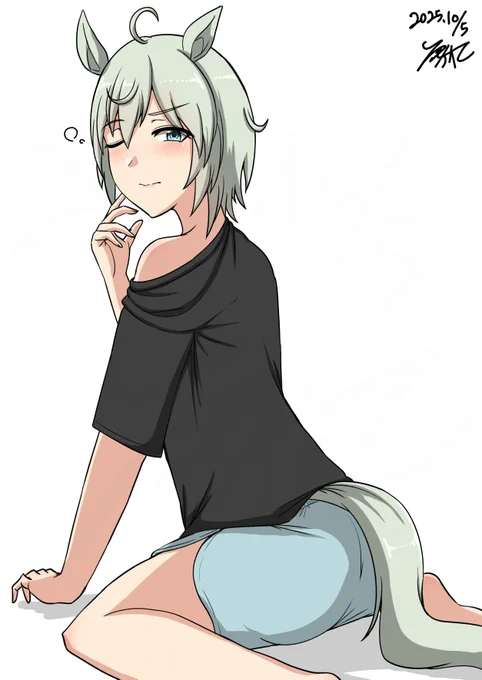 おはようございます。 描きたくなったから、久々のセイちゃやで。 #セイウンスカイ