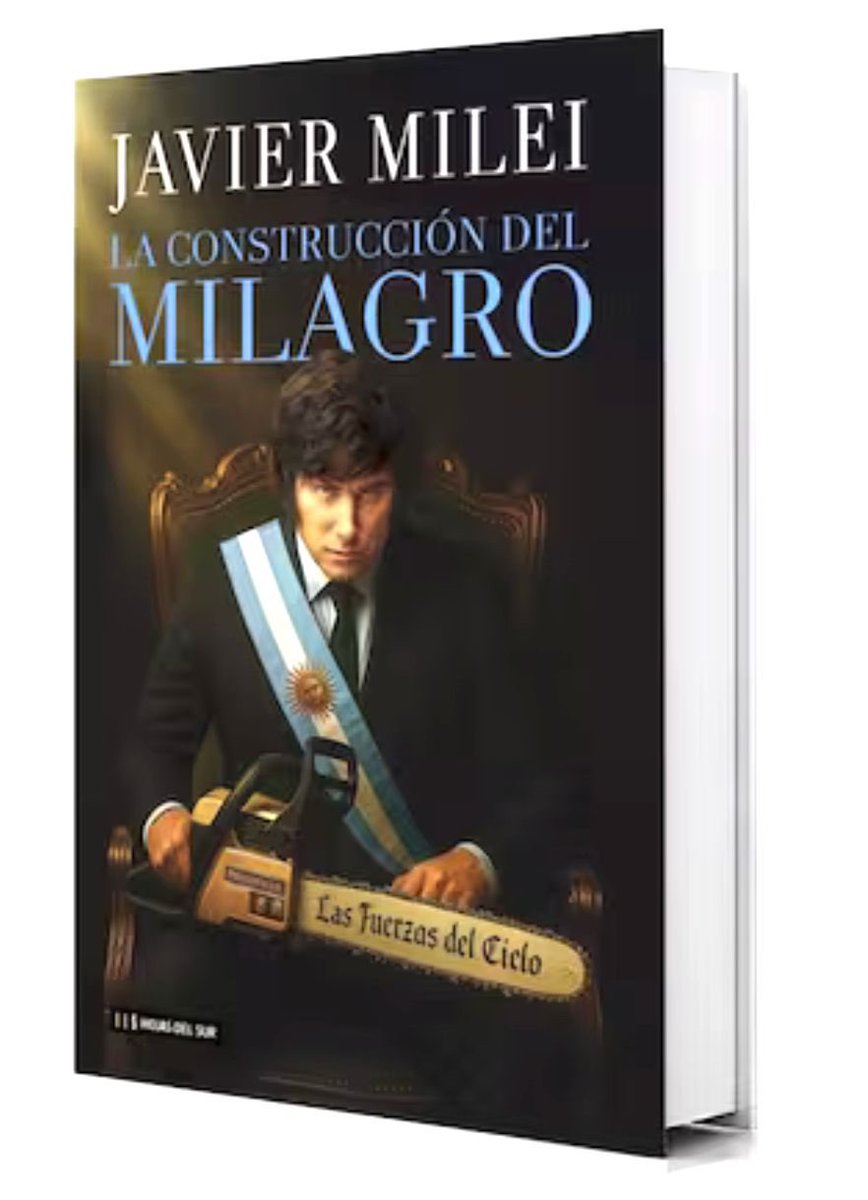 CarlosMaslaton's tweet photo. Llama milagro al mayor fracaso económico de la historia argentina. Milei es experto en fundición fiscal y financiera. Especialista en endeudar al estado, a costa del pueblo explotado, para subsidiar a la bicicleta especulativa destruyendo toda industria lícita. Este libro es una joda.