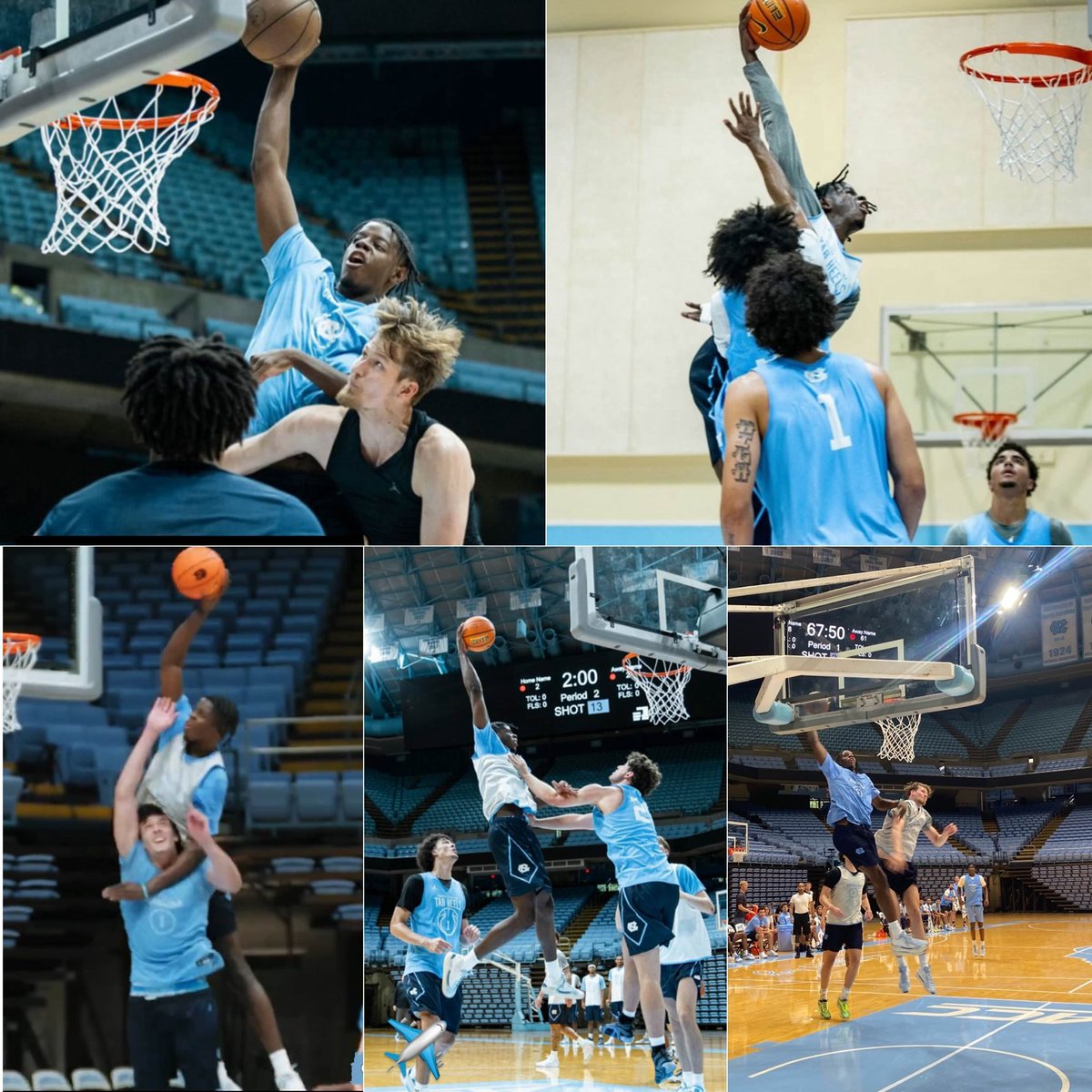 Here’s a collage of Caleb Wilson punching on teammates this summer