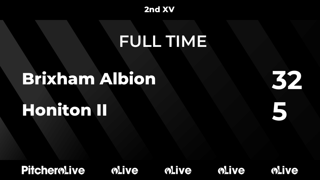 FULL TIME: Brixham Albion 32 - 5 Honiton II
#BRIHON #Pitchero
honitonrfc.com/teams/23381/ma…