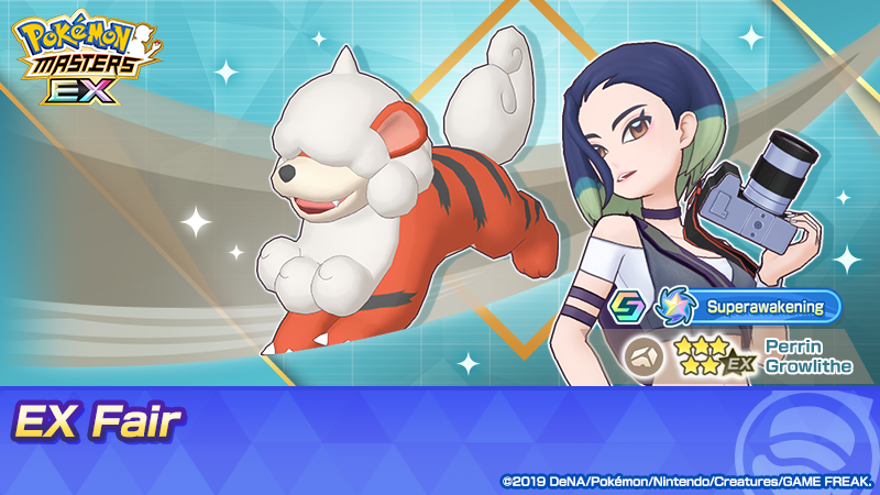 PokemonMasters's tweet image. The Perrin EX Fair is now live!

5★ Perrin &amp;amp; Growlithe debut! 🎉

You can get presents based on how many times you use the ×11 scout!

You’ll also get presents when you team up with 5★ Perrin &amp;amp; Growlithe!

Learn more via the in-game news.

#PokemonMasters