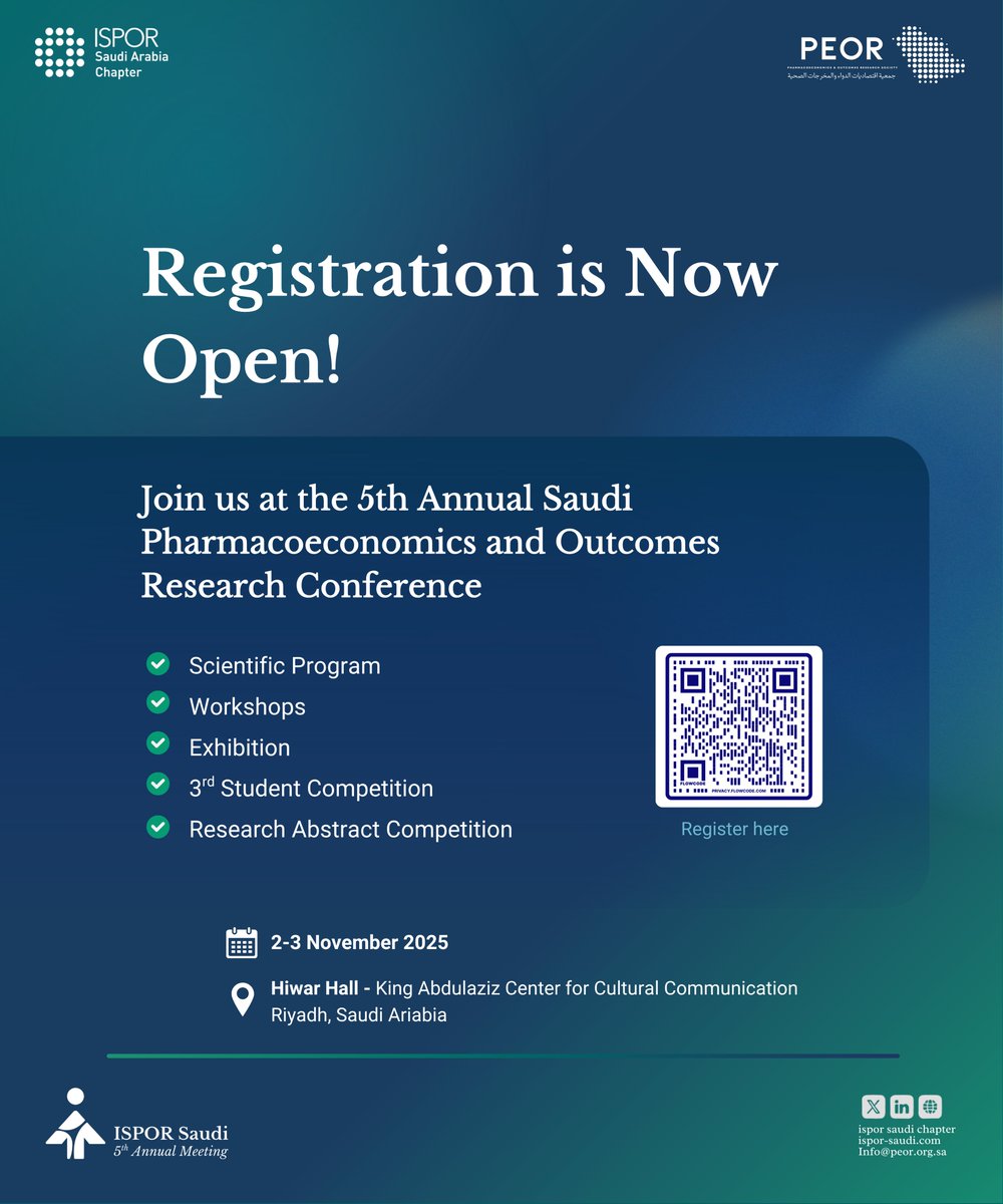 ISPOR Saudi Arabia tweet media