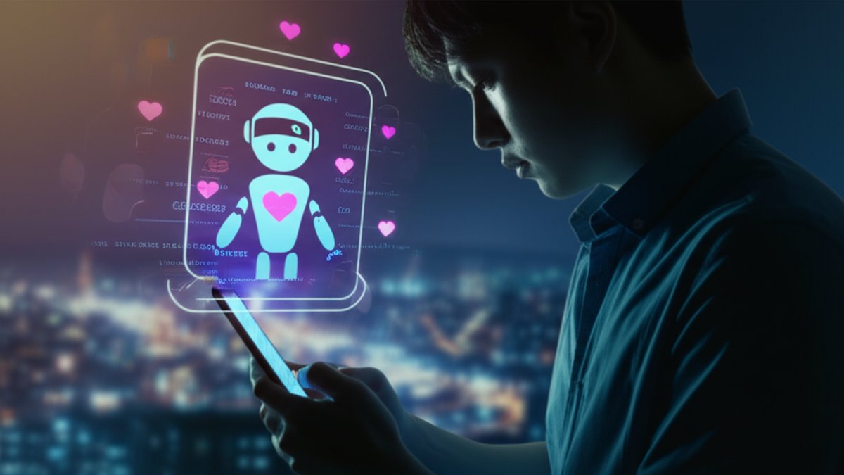 mr1_XBR's tweet image. Falling for code? Studies show people are forming real relationships with AI Chatbots! Why? Always available? No arguments? Is this the future of love, or a digital mirage? Let's discuss! 👇 #AI #chatbot #romance #futureoflove #tech #relationships #artificialintelligence