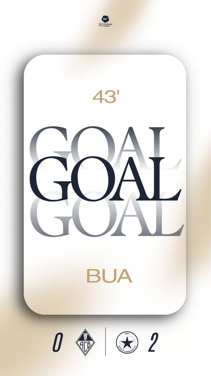 Goaaaaaal pour Etoile Carouge FC ! Bua 0-2 (43’)