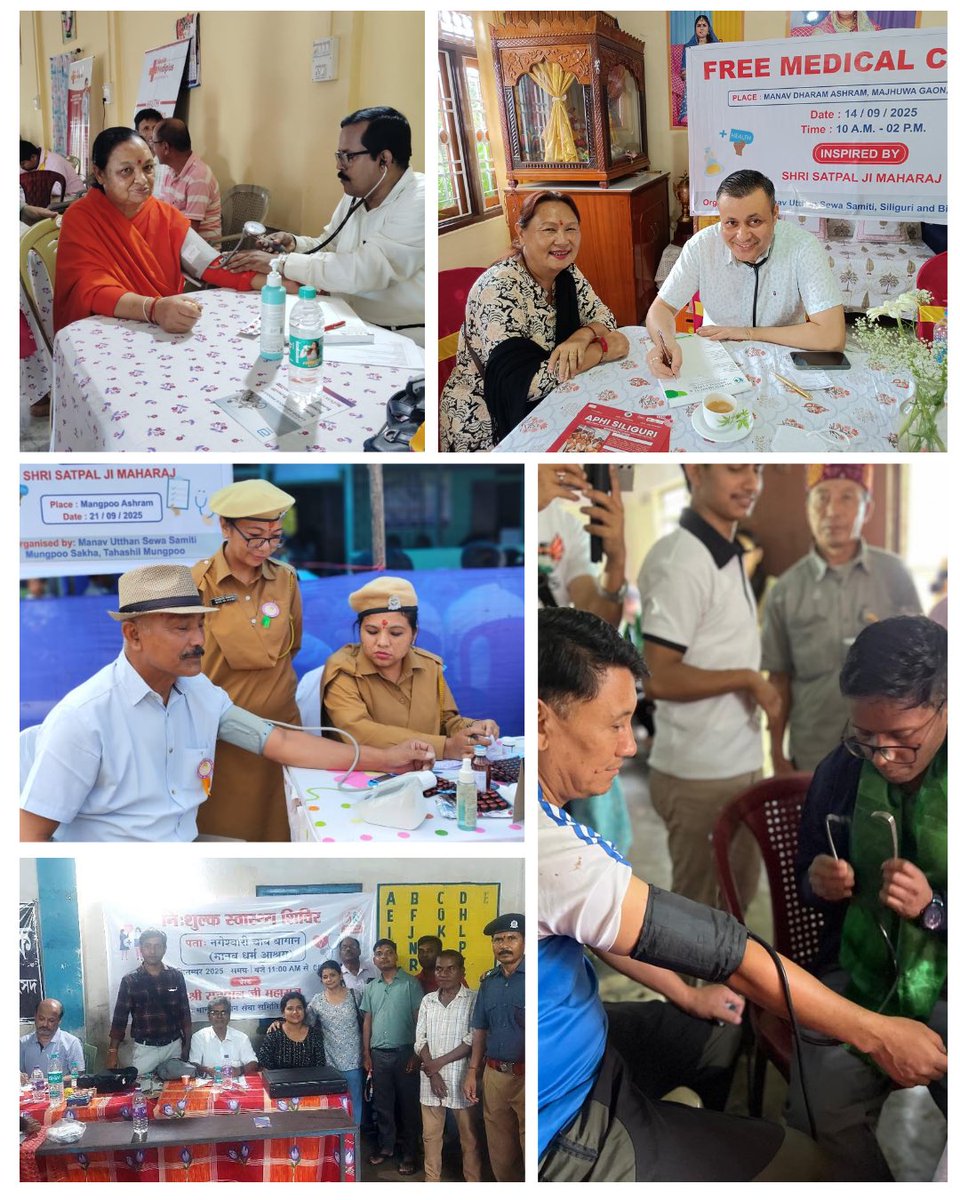 ManavDharam's tweet photo. More than 8,000 people benefited from free health check-ups, which included screenings for blood pressure, sugar levels, cholesterol, ECG, eye examinations and more. 
#ManavDharam 
#socialwork 
#HealthForAll
#WellnessDrive
#StayHealthy https://t.co/RaiiwOZh4e