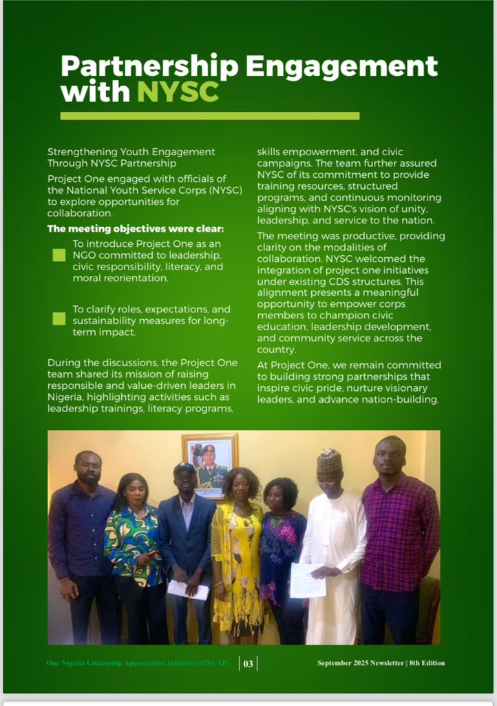 iamonenigerian's tweet image. September reminded us that nation-building starts with you. 
Let’s keep raising citizens driven by integrity, service, and purpose. 

#ProjectOne #IAMANIGERIAN #NationBuilding