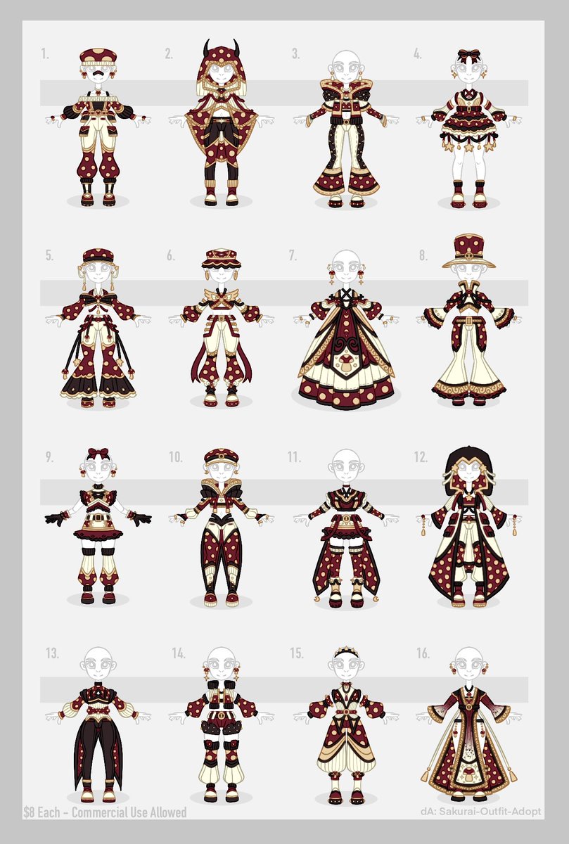 Sakurai Rose Outfit Design Adoptables (@RoseOutfitAdopt) / Posts / X