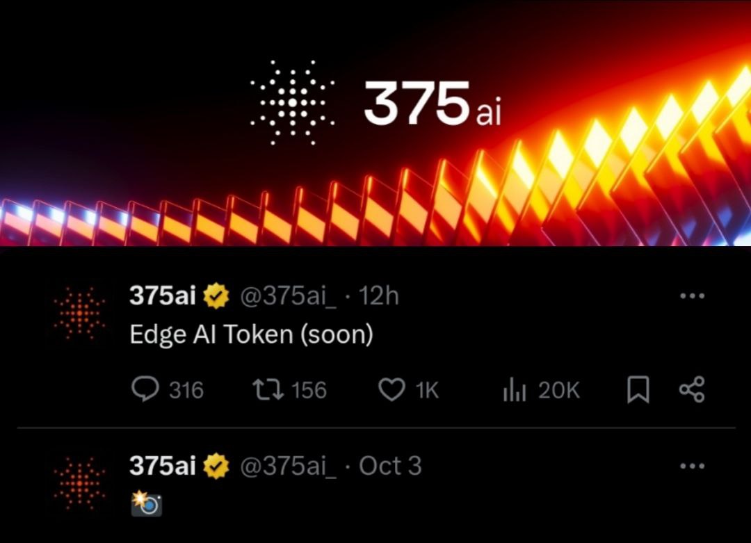 375 ai token coming soon.. 

Snapshot soon or done not mentioned.📸

If u holding points claim it now.

testnet.375.ai/auth?invitatio…
