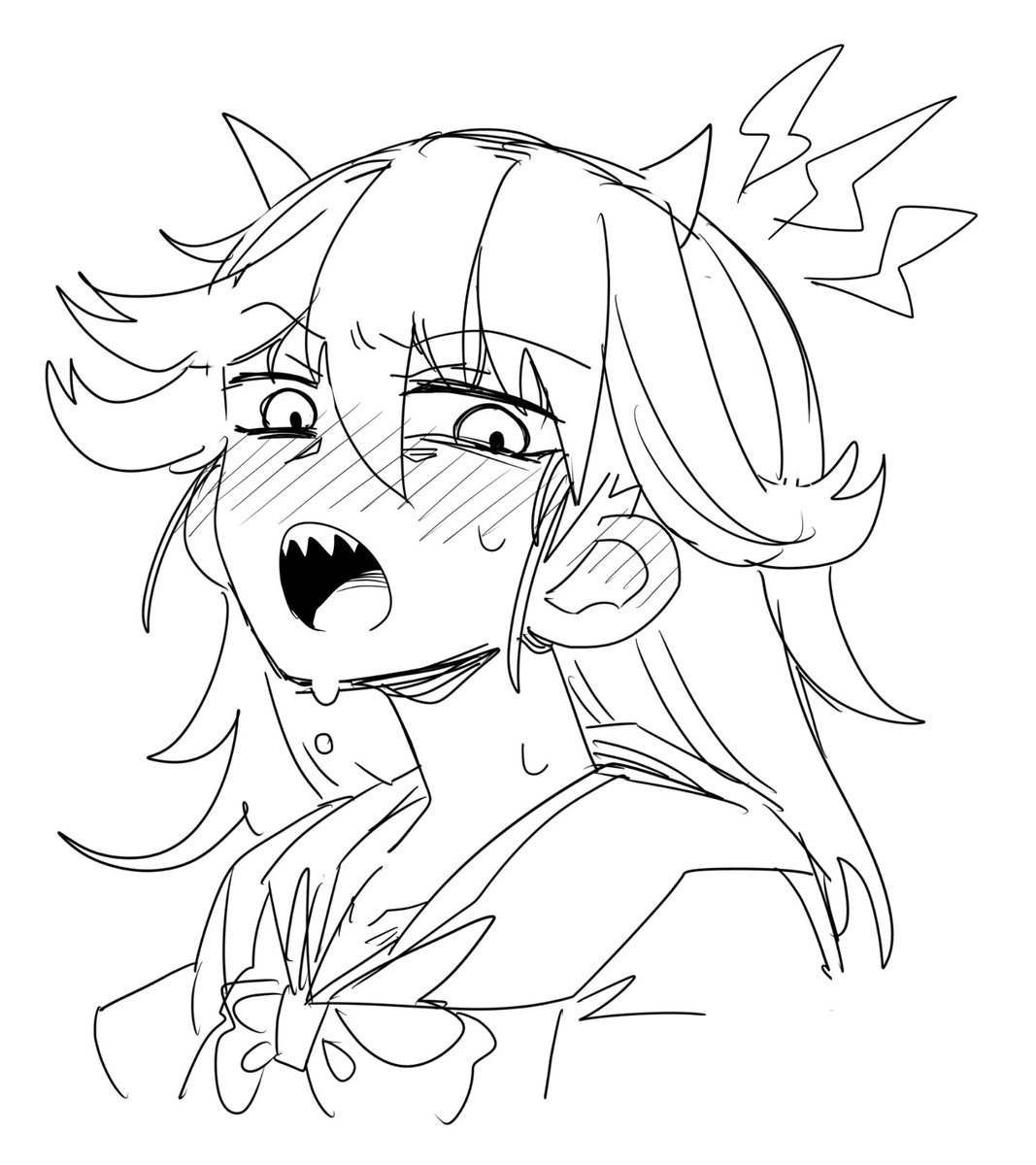深夜なので安易に赤面イラストを描いても良い 