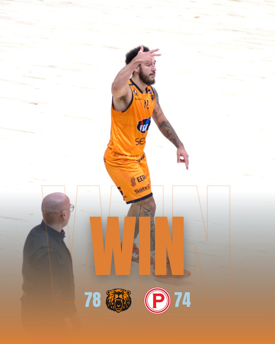 Näin hyvä aloittaa kausi!!

Tasainen peli nähtiin, mutta oranssit aloittavat voitolla!

Jaeden Zackery 21 pts
Ty Berry 17 pts
Eemi Luukkonen 9 pts

#Korisliiga #Karhubasket