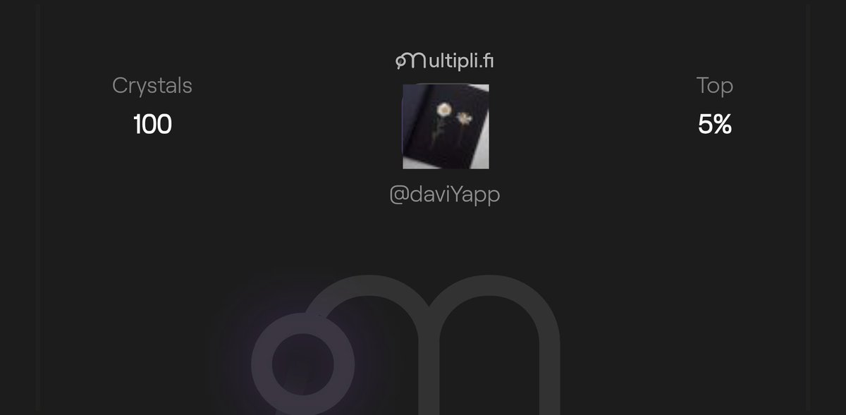daviYapp's tweet photo. Baru aja join program Crystals dari @multiplifi 🔮
Seru juga konsep SocialFi gini, yapping malah dihargain poin.
Let’s see berapa Crystals bisa dikumpulin tiap minggu 🚀
#Multipli #SocialFi” https://t.co/7iVwNIDFq9