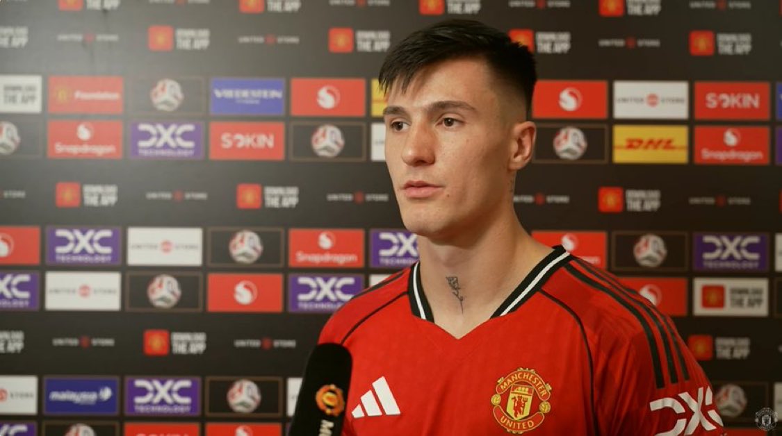 Utdtruthful's tweet image. 🚨🗣️ Sesko: &quot;It&apos;s faster [in the Premier League than in the Bundesliga]. There&apos;s also of course the physical aspect, it&apos;s very athletic, but I&apos;m starting to get used to it. I&apos;ll reach that level very quickly.&quot; #MUFC [@MUnitedFR]