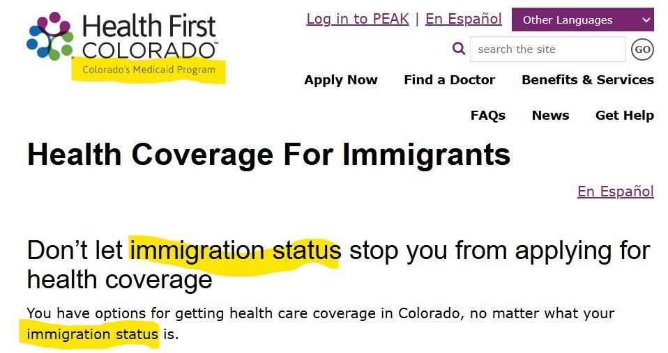 Colorado's Citizens Deserve the Truth
Your Money IS Providing Medical Coverage for Illegal Aliens

We keep getting two stories from Colorado officials, and they can’t both be true. On the one hand, we’re told—loudly and often—that illegal immigrants do not receive