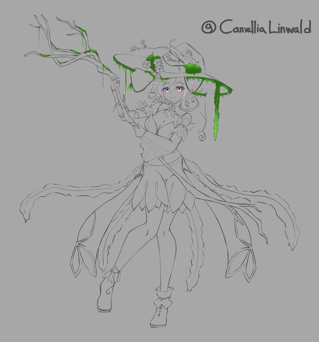 Decided to do some #artmellia because who doesnt like witches?