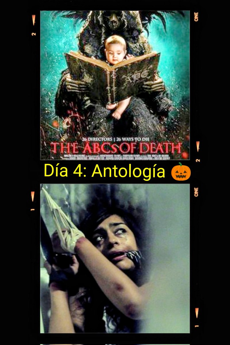 En el 4to día del desafió toca ver una Antología 📖 Y elegí The ABCs of Death (2012) Donde relatan 26 formas de morir con cada letra del alfabeto. Destacada actuación de Adriana Paz.
#31pedacitosdeterror
<a href="/Pedacitosterror/">Carlita💀</a>