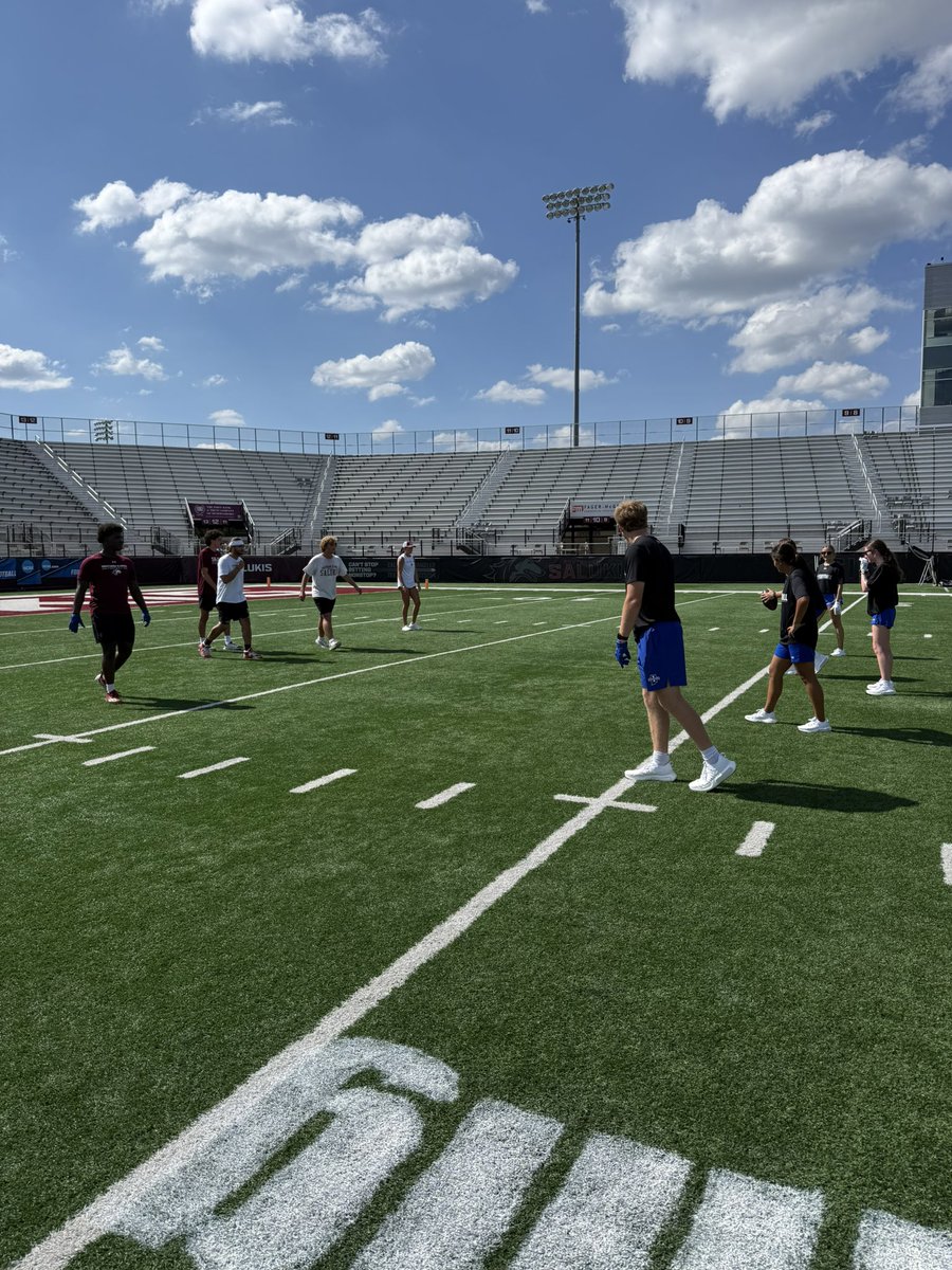 Equipment Manager Football taking place NOW at Saluki Stadium!! #LeaveNoDoubt